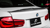 Future Design Carbon Aftermarket Parts - Carbon Fiber Rear Spoiler PSM Style for BMW F80 F30  -performance speedshop